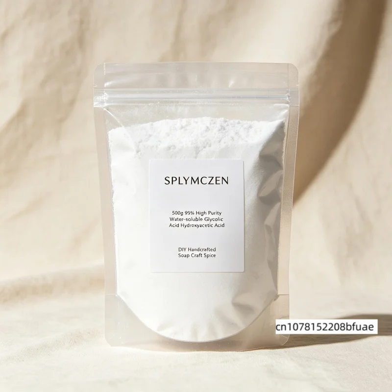 SPLYMCZEN 99% High‑Purity Water‑Soluble Glycolic Acid Raw Material DIY Handcrafted Soap Craft Spice Homemade Soap Making
