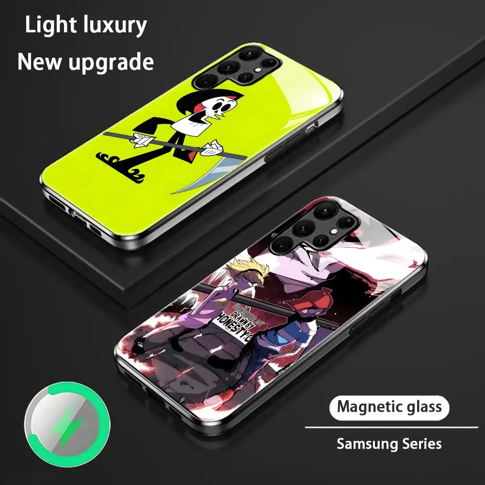 

Cartoon Billy And Mandy Cool Phone Case For Samsung S25 S24 S23 S22 S21 S20 Plus Ultra Note20 Glass Magnetic Case