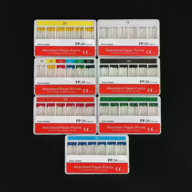 /YOV/Disposable Dental Absorbent Paper Points Disposable Guttahanger Taper For Dental Endodontics Use 15/20/25/30/35/40#