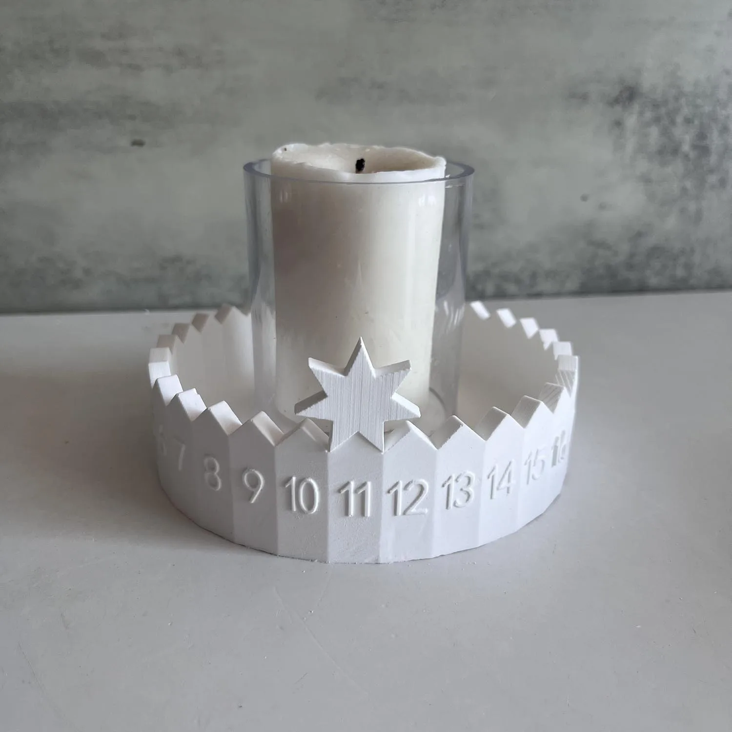 Ring Calendar Candle Holder Storage Resin Silicone Mold Cement Gypsum Pouring Ornaments Molds Home Decor Crafts Christmas gift