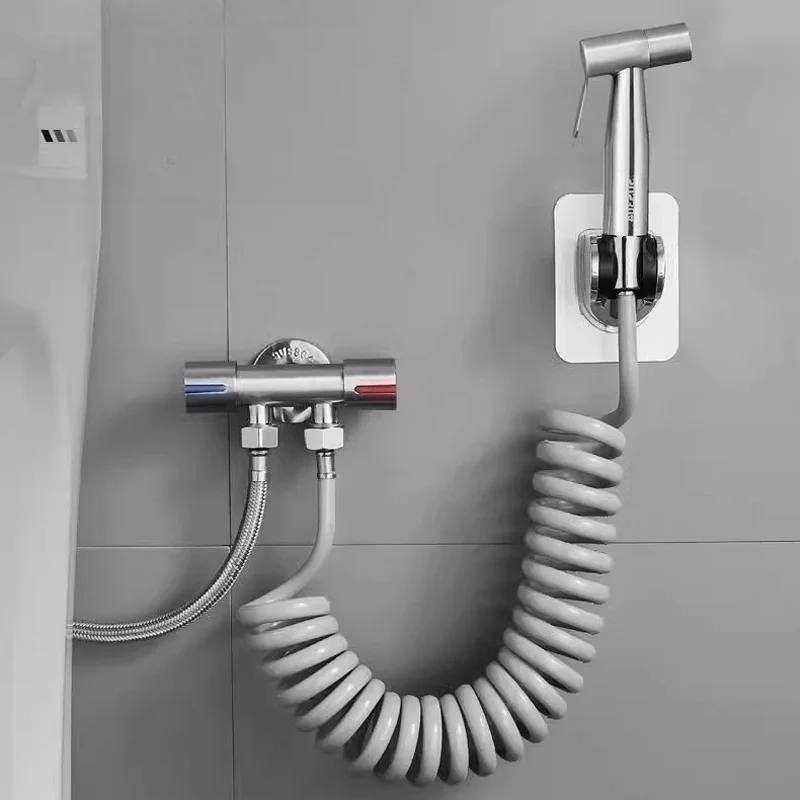 สายต่อหัวฉีดชำระภายนอกสำหรับโถสุขภัณฑ์ ท่อน้ำแรงดันสูงสำหรับชำระล้าง