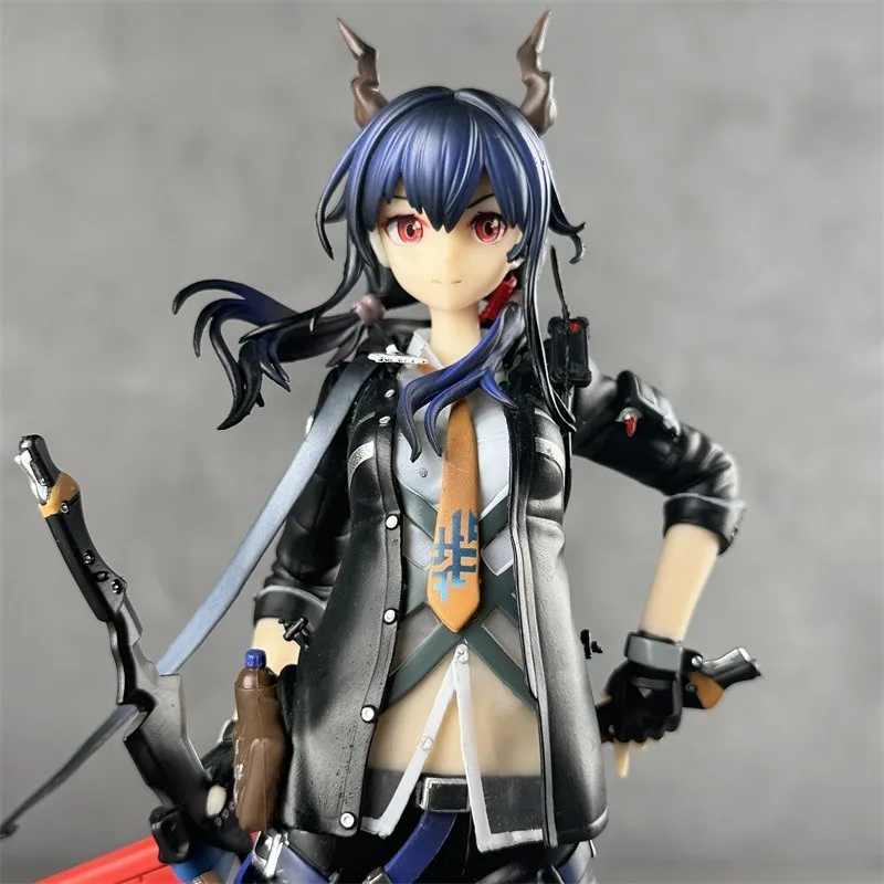 New 24cm Apex Arknights Chen Armed Anime Girl Figure Pvc Collectible Statue Desktop Ornament For Game Fans And Hobby Collectors