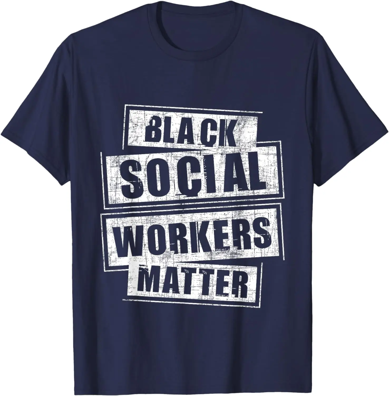 Black Social Workers Matter African American Caseworker T-Shirt Vintage Classic Fashion Streetwear O-neck Short-sleev Cotton Tee