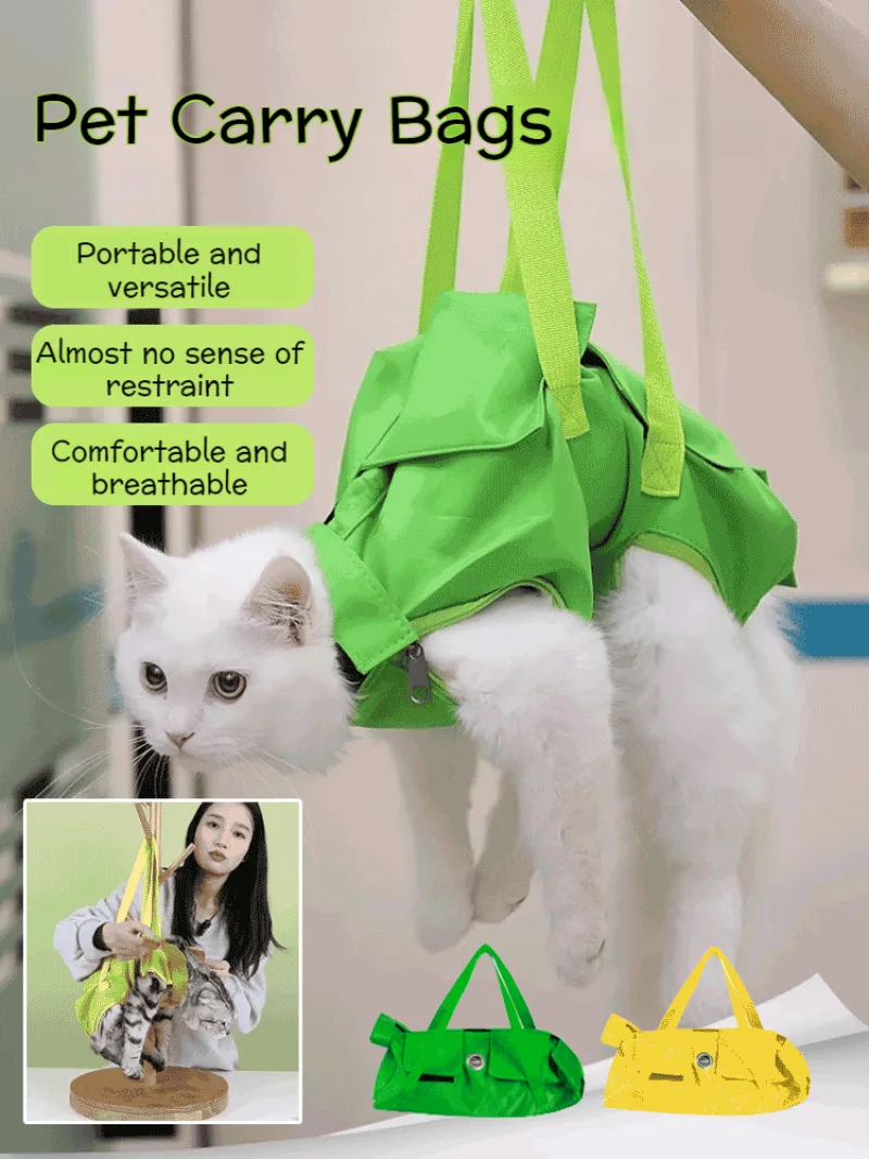 

Comfortable breathable cat Bag Going Out Portable foldable pet Carrying cat bag Scratch-resistant fixed cat bag Injection bag