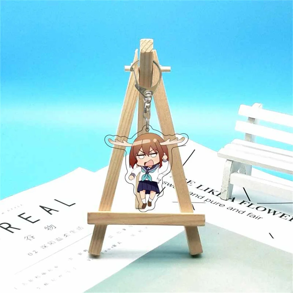 6CM Anime My Deer Friend Nokotan Acrylic Keychain Model Cosplay Charm Characters Ornament Accesorios Goods Gifts