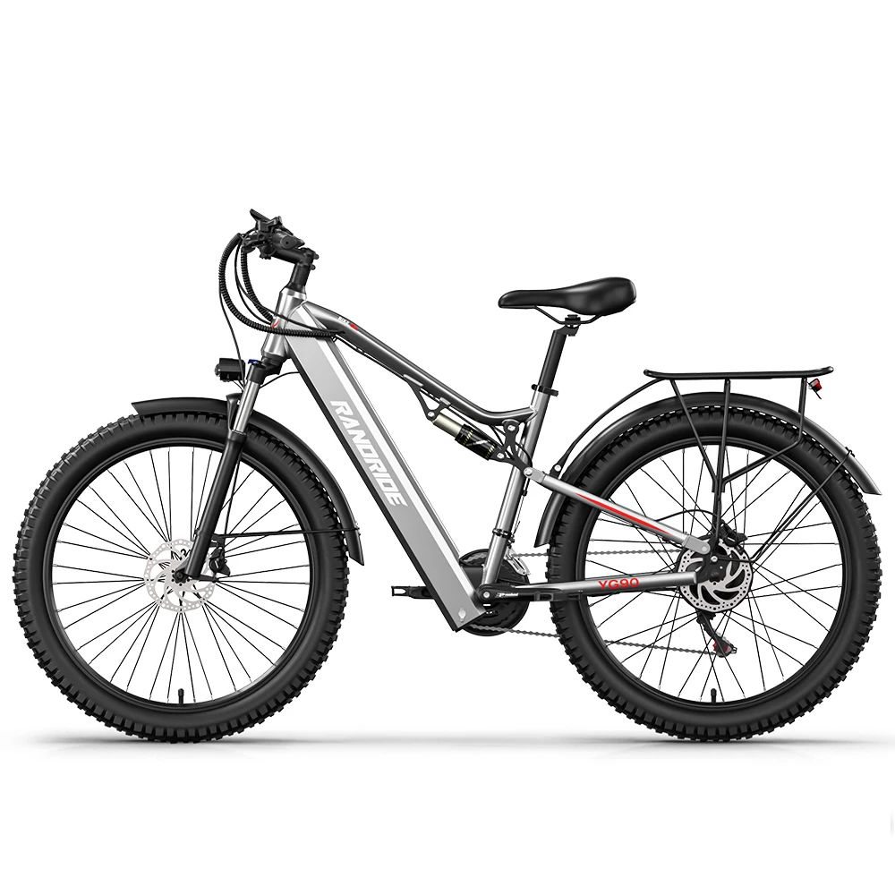 Elektrofahrrad RANDRIDE YG90A, 1000W Motor, Höchstgeschwindigkeit 45km/h, Reichweite 70-90 km, CST 27,5'' Reifen, Hydraulische Scheibenbremse