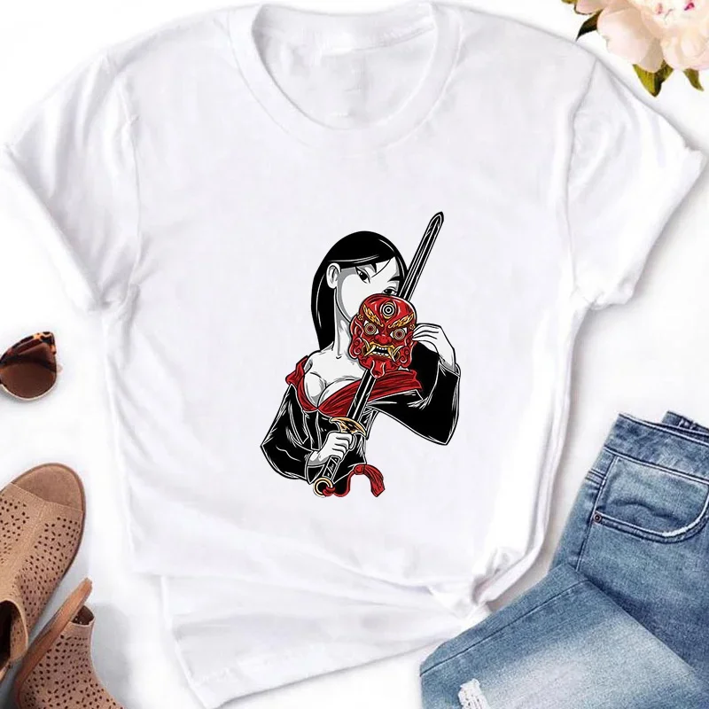 Prinzessin Punk Elsa Anna drucken Frau Kleidung T-Shirt lässig lustige Frauen T-Shirt y2k Frauen lässig Harajuku T-Shirt