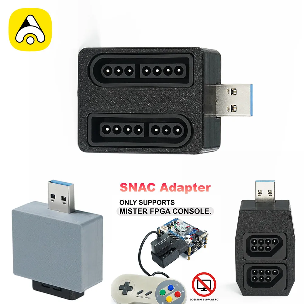 2-Player Game Controller SNAC Adapter For SNES/NES Joystick Conveter For MiSTer FPGA