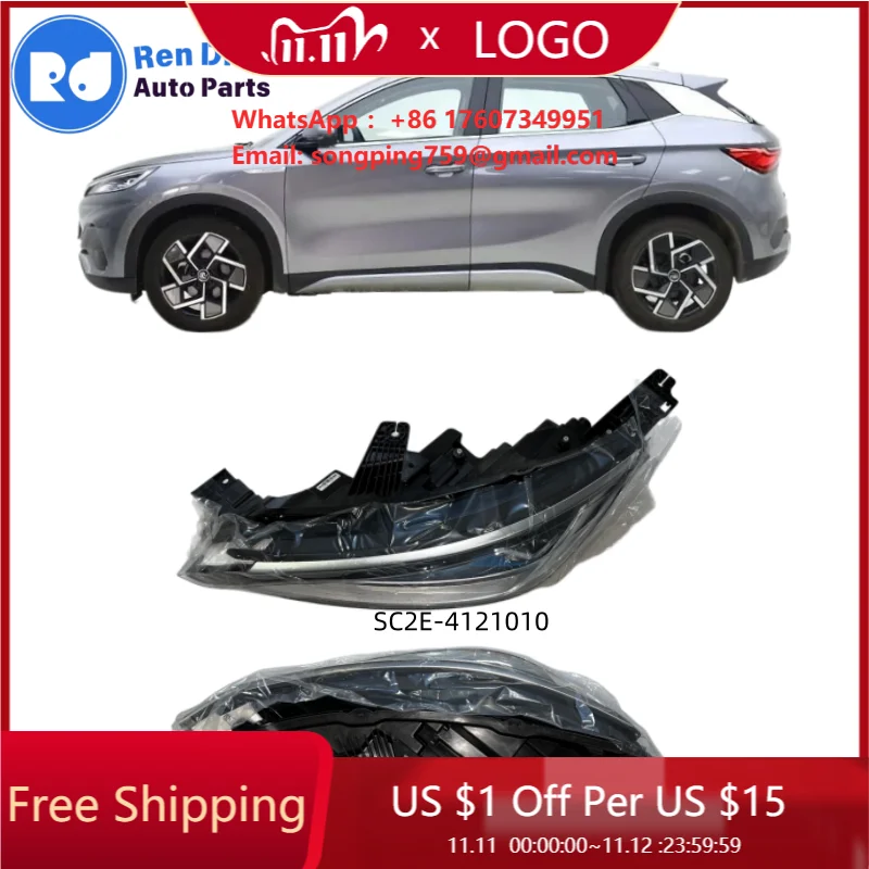 New Original L&R Combination Headlamp Assembly 13182743-00 13182744-00 SC2E-4121010 SC2E-4121020 for BYD YUAN PLUSATTO 3