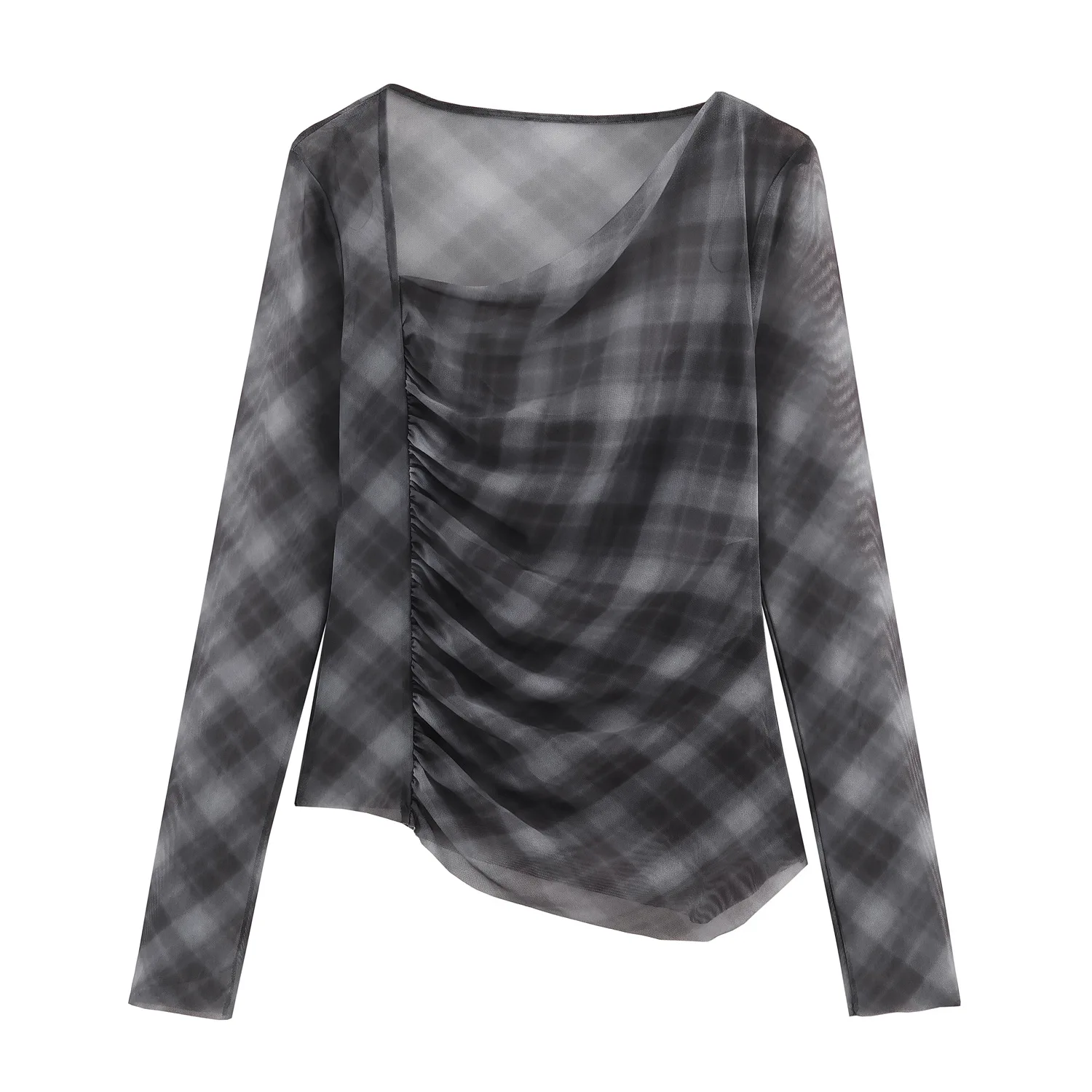 Autumn New Women's Fashion And Thin Plaid Dress