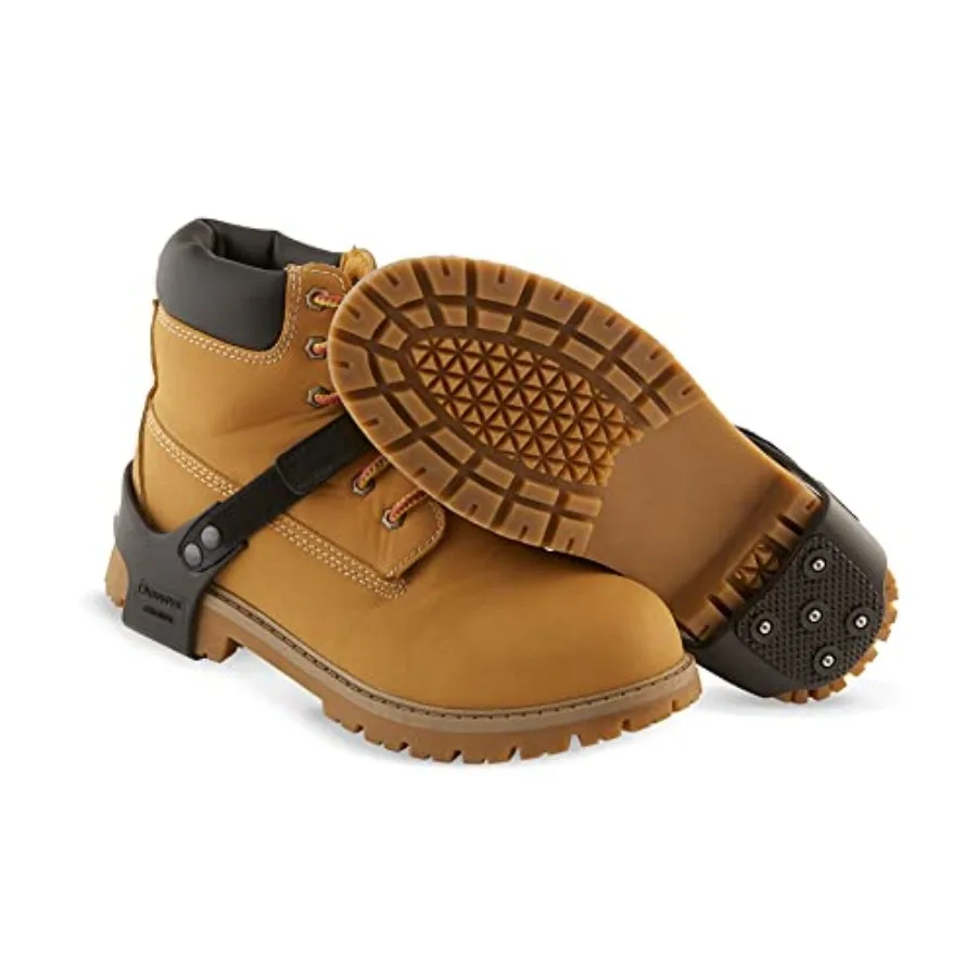 

K1 Heel-Stop Ice Cleats - Traction Aids for Men and Women in Winter Snow - Steel Spikes