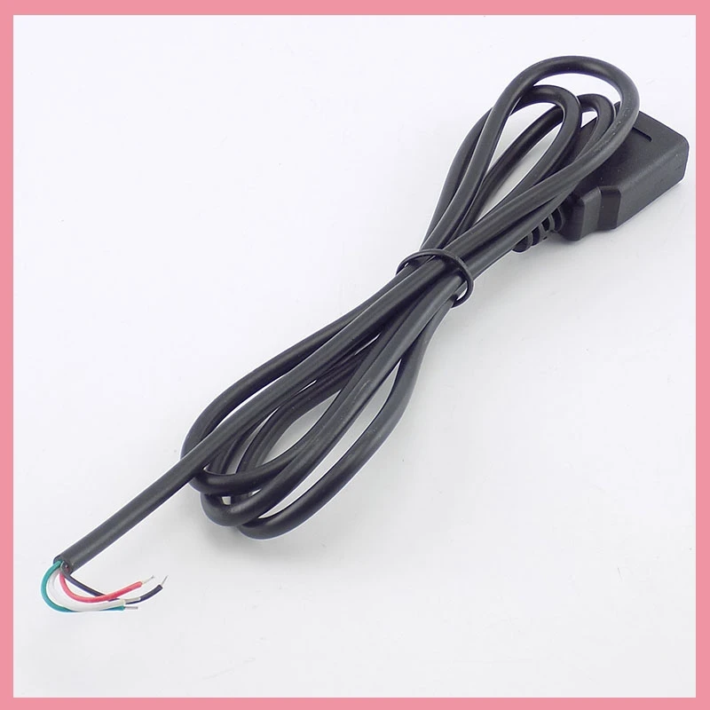 0.3/1/2M Micro USB Female Single Head 4 Pin Wire Data long extension Cable Cord Power Supply Adapter Charge for PC Connector B6