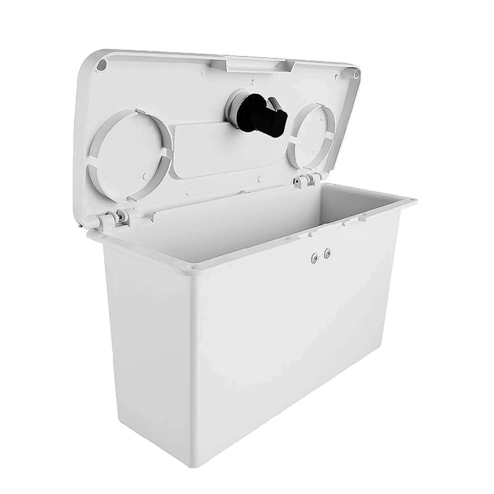 Marine Deck Storage Box with Lock Lightweight Lockable Tool Box Container