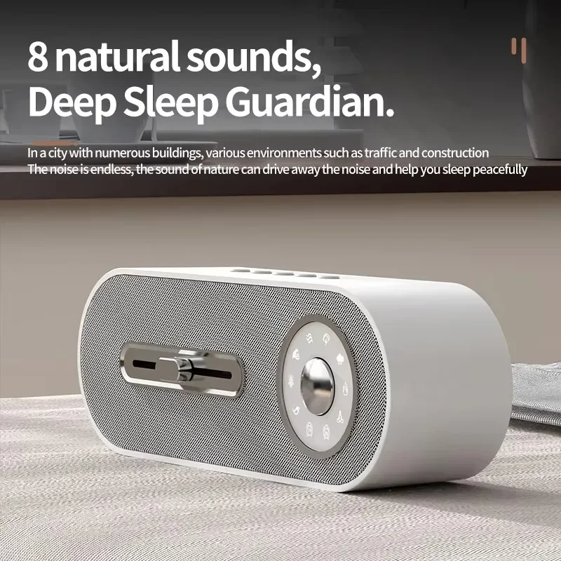 Altavoces inalámbricos con Bluetooth, sonido de ruido blanco portátil Retro, sonido de ordenador pequeño de escritorio para dormir, máquina de sonido de ruido blanco