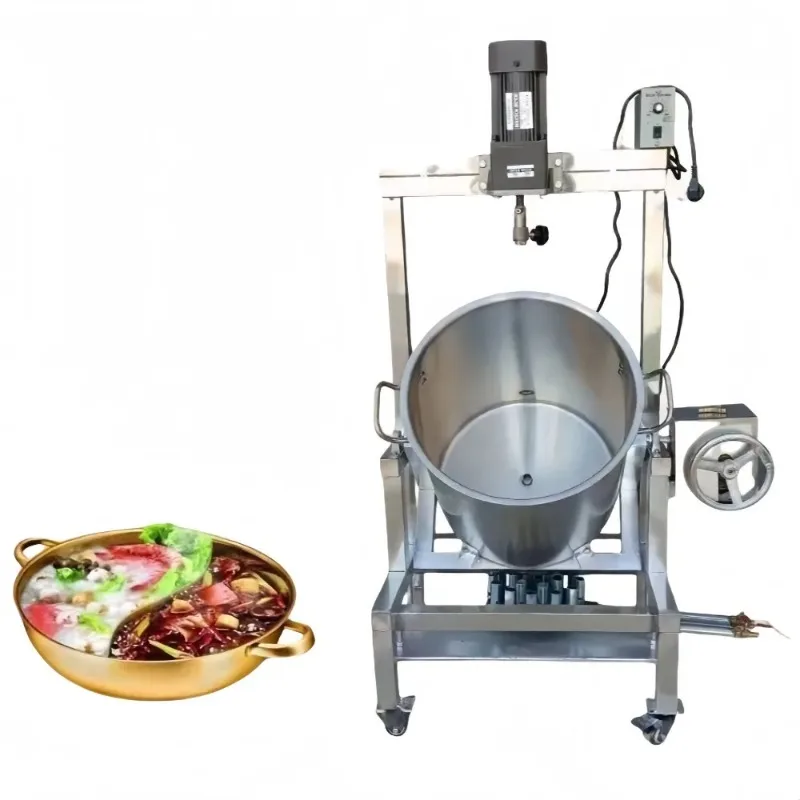 

Large Electric Automatic Cooking Mixer - Stainless Steel Pot for Spice Sauce, High-Efficiency Industrial Mixing Equipment