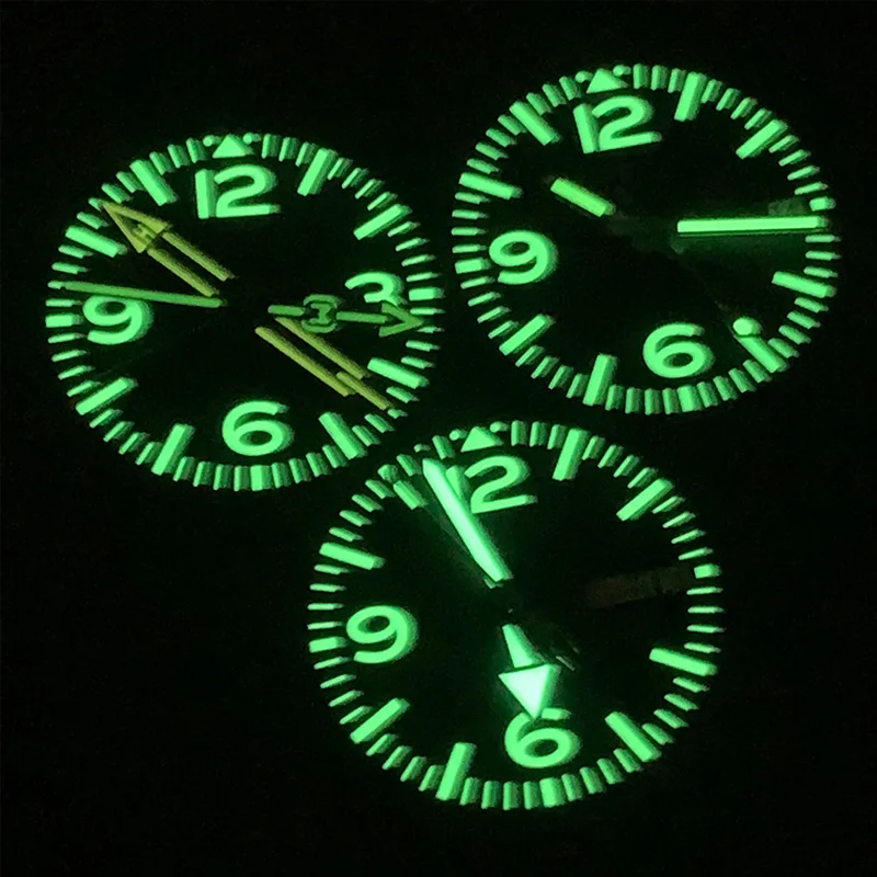 Black 28.5mm Watch Dial and Watch Hand Combination 2 Dial Fixing Feet 3.0 3.8  4.1 o'clock Fits NH35 7S 4R Movement Custom