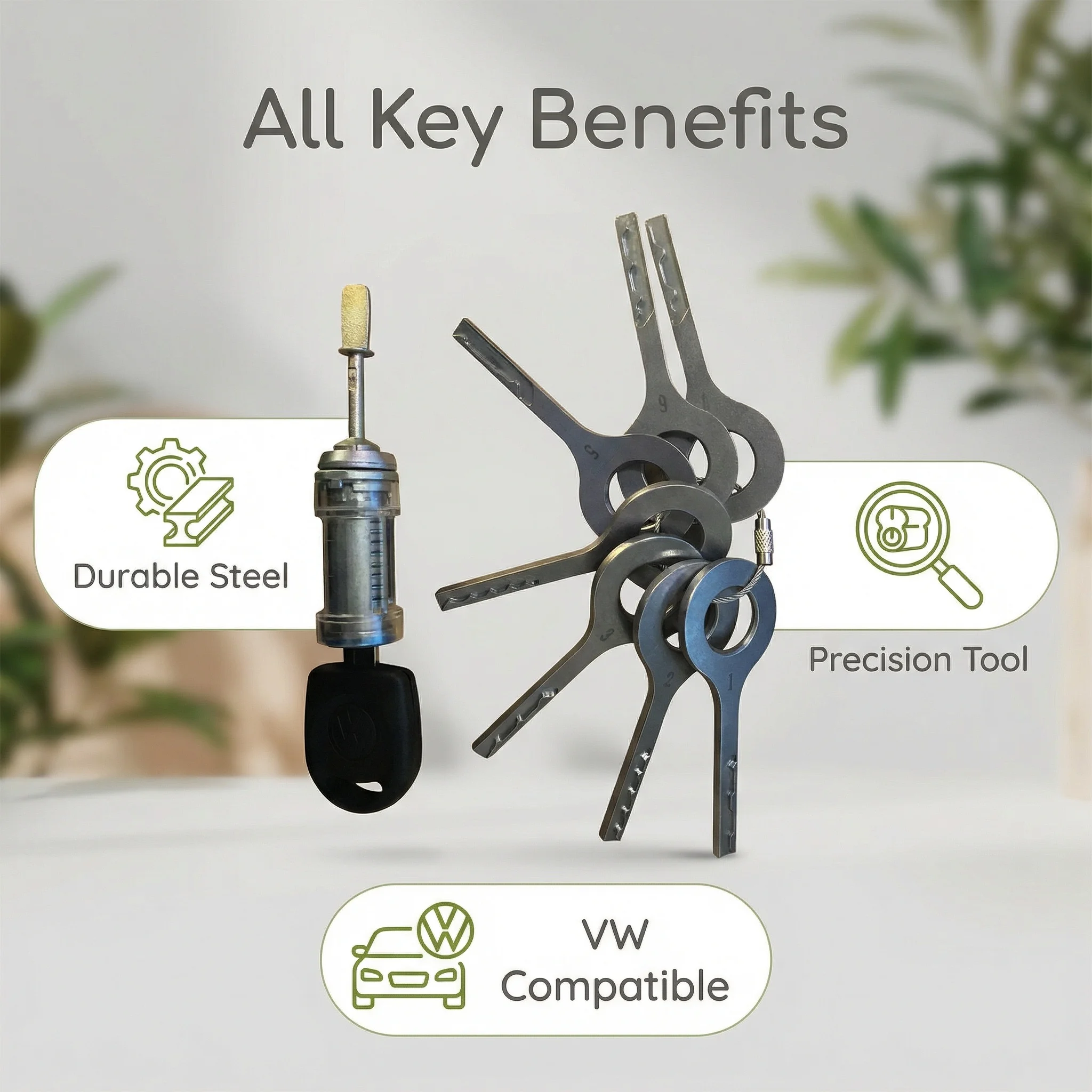

Мощный отмычковый инструмент HU66 из нержавеющей стали для отработки ключей VW, профессиональные инструменты для автослесарей