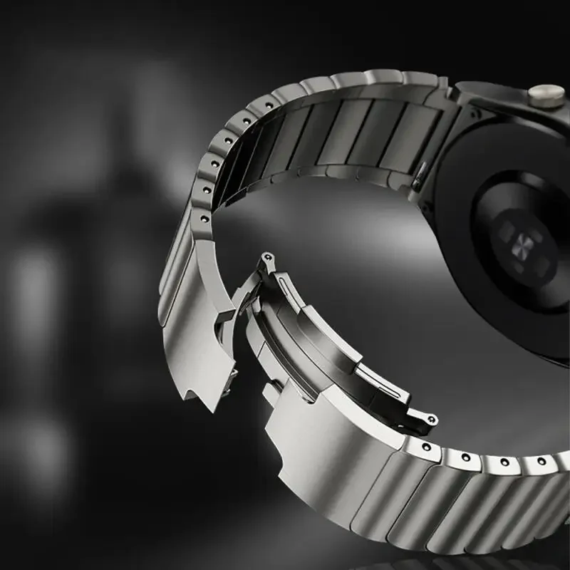 22mm Original Buckle Titanium Band For Huawei Watch GT6 Pro/GT6/5/4/3 46mm Metal Bracelet For Garmin Forerunner 970 570 965 Belt