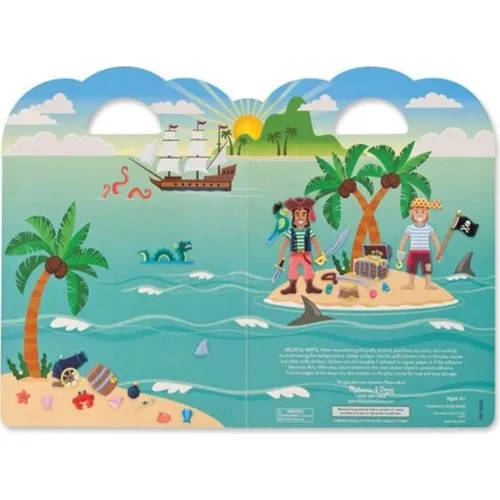 Melissa & Doug Embossed hot-Pluggable Decal Set Pirates MD009102