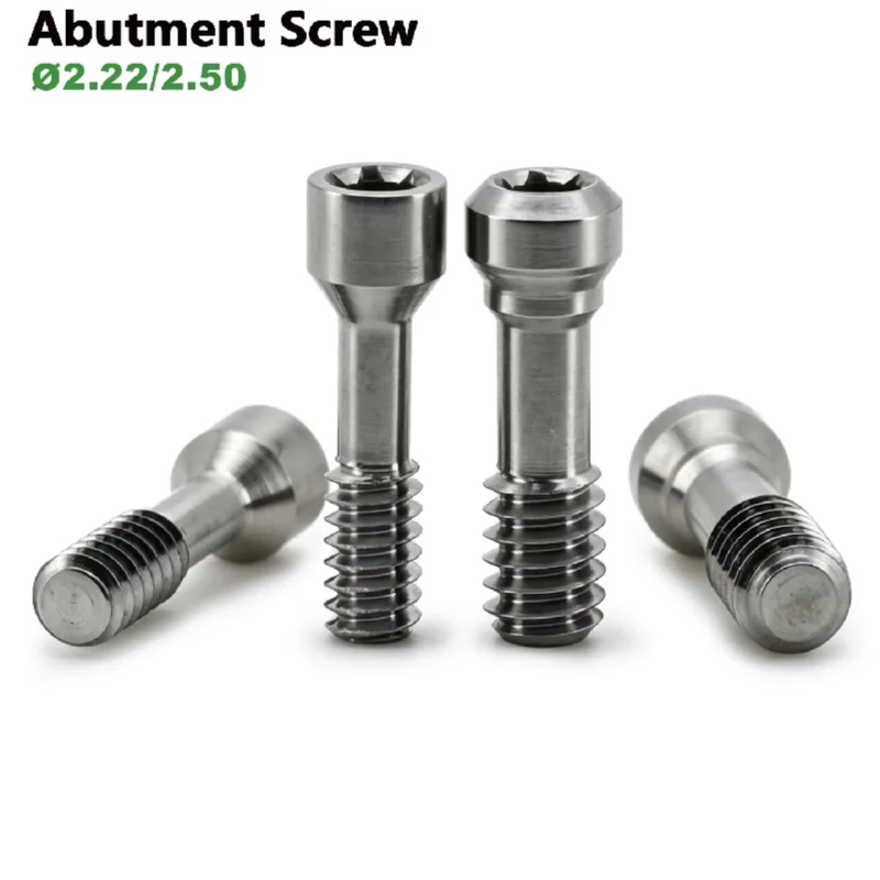 1pcs OEM Titanium Precision Prosthetic Abutment Screw Bridge Internal Conical Connection Surface Treatment for Nobel Biocare