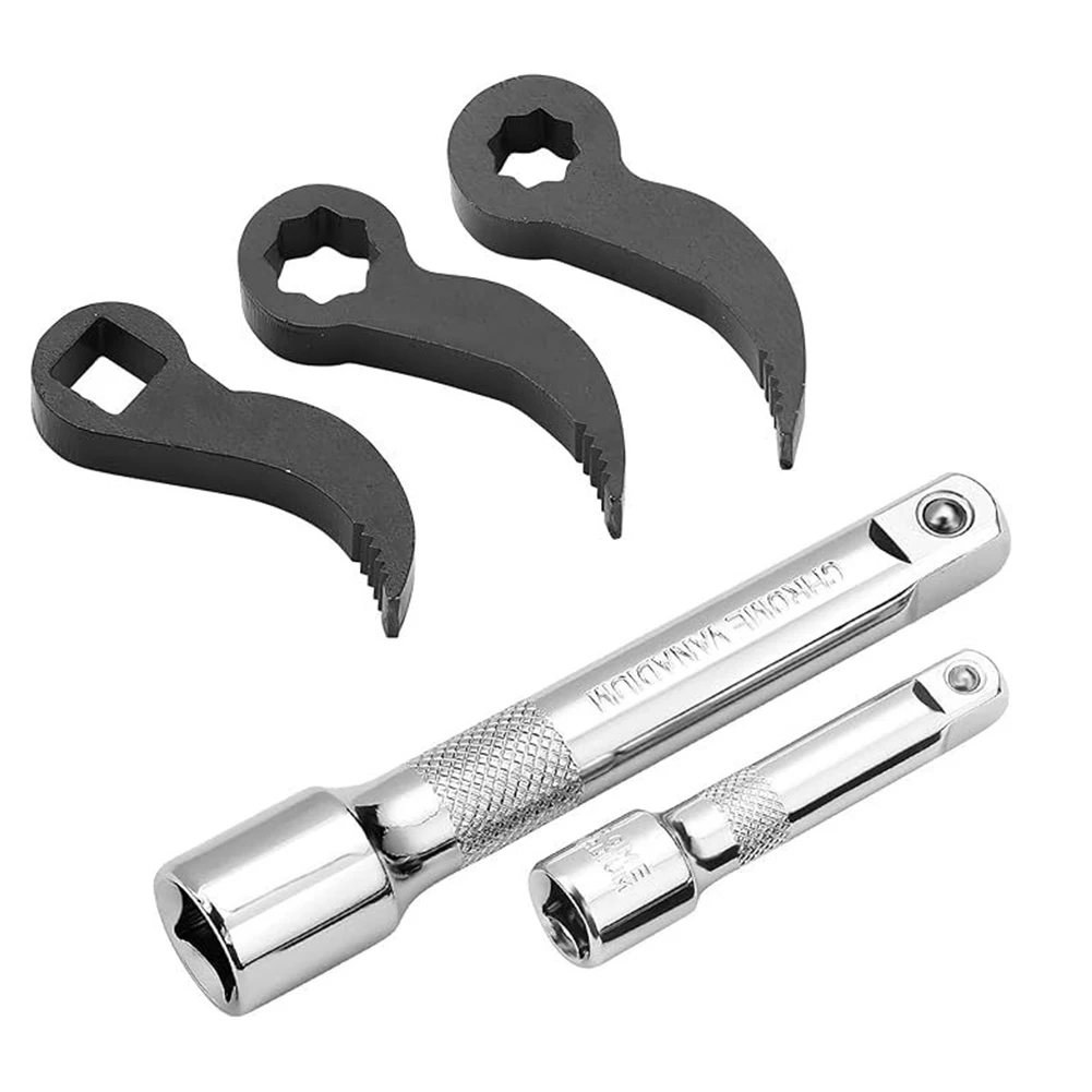 1 2 3 8 Pry Bar Wrench Adaptor High Hardness Rating Lifting And Prying Applications Robust Durability Steel Construction