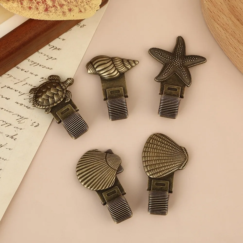 Metal Pen Loop Holder Multi-functional Anti-lost Spring Pen Clip Fixed Stationery Secure Grip Bookmark