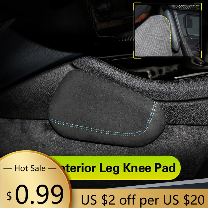 

Чехлы на руль, внутренняя кожаная подушка для ног, наколенники, Стайлинг автомобиля для BMW Mercedes Audi Volkswagen Ford Focus Renault, автомобильный аксессуар