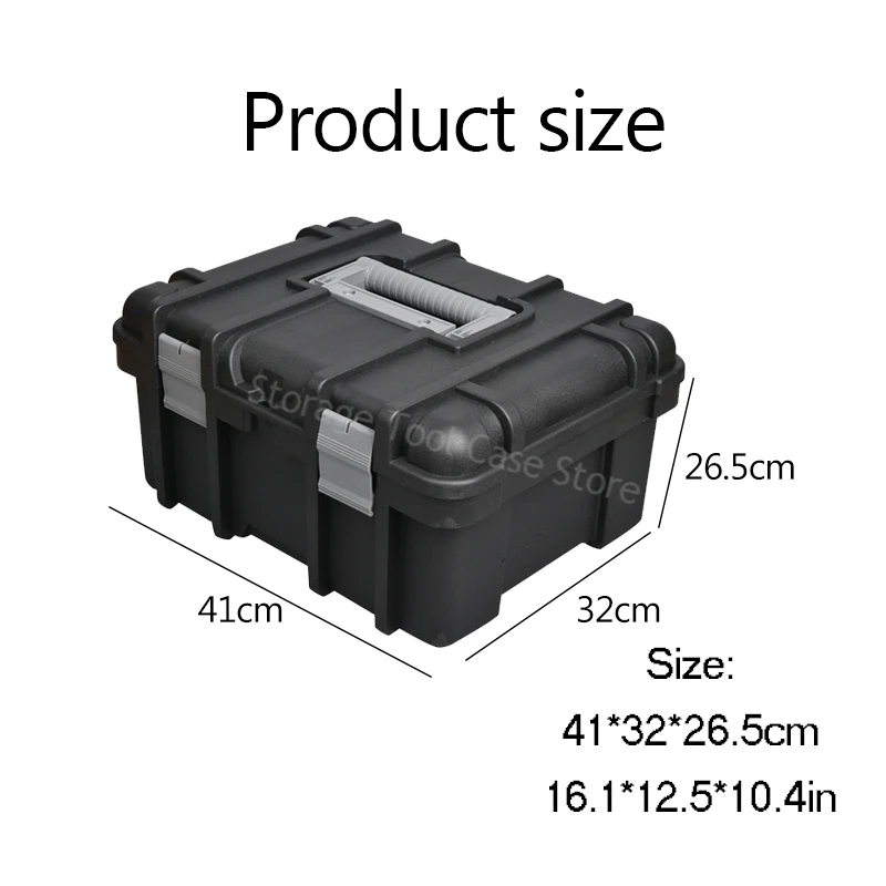 Imagem -02 - Grande Household Tool Box Organizer Multifunction Hardware Ferramenta de Armazenamento Plástico Eletricista Toolbox Hard Case