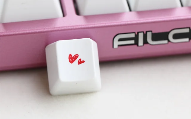 

PBT Sublimation Keycap Love Purple Lotus OEM Height R4 Mechanical Keyboard