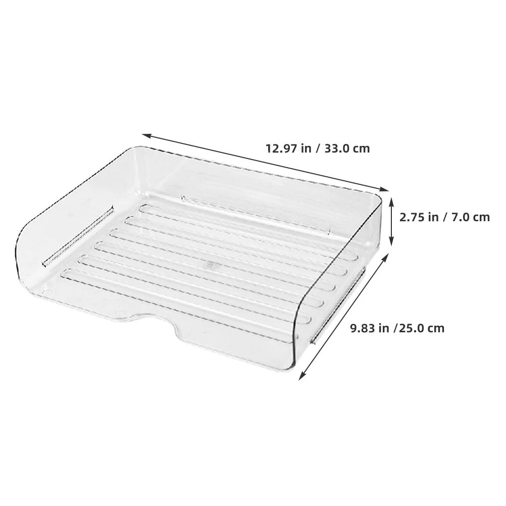 4Pcs Desktop Paper File Organizer Stackable Office Tray Paper Shelf Storage Desk File Holder Paperwork Organizer