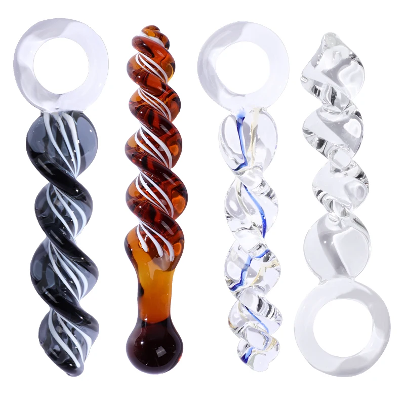 Crystal Anal Plug Glass Dildos Masturbator Realistic Penis G-spot Prostate Massager Butt Stimulation Adult Sex toys for Women