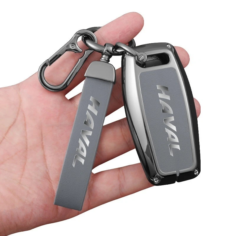 New Zinc Alloy Leather Car Key Case Cover for Great Wall GWM Haval Jolion H2S H4 H7 H9 H6 H6 Coupe H6S F5 F7 F7X M6 H8 Dargo H2