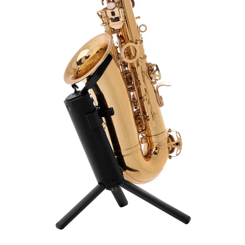Imagen 2 del producto Soporte para saxofón Tenor Alto, soporte profesional plegable portátil, patas de Metal, trípode, accesorios para instrumentos de viento con bolsa de almacenamiento
