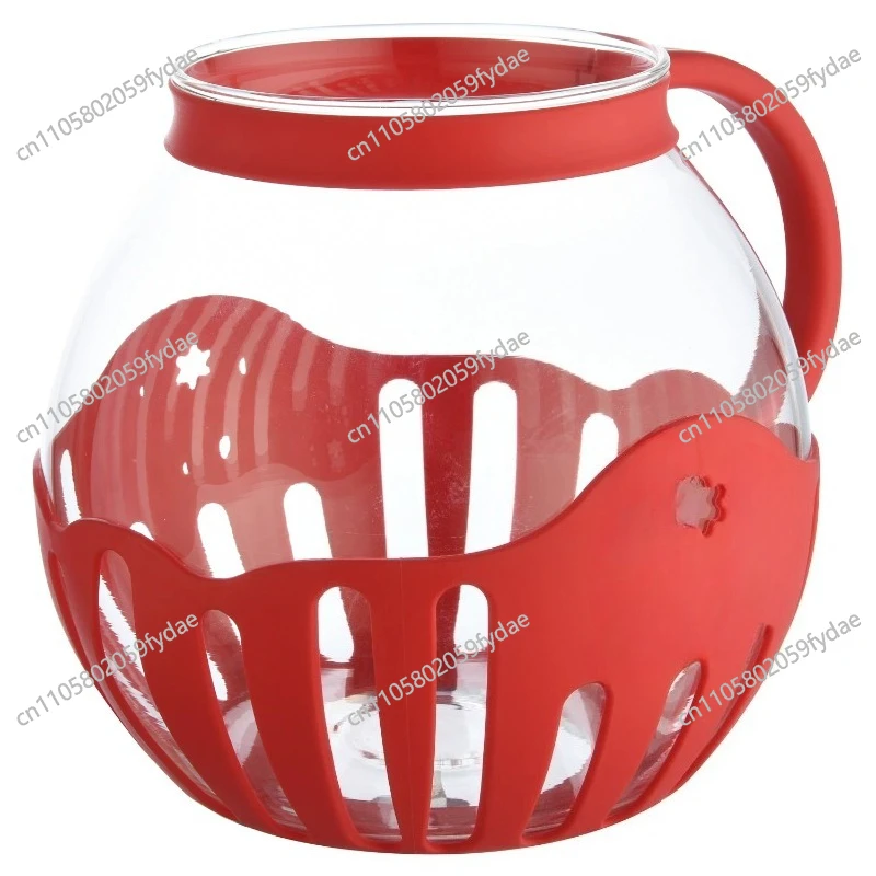 Glass Jar Home Microwave Heated Glass Popcorn Maker High Temperature Resistant Glass Home Made Popcorn Storage Jar