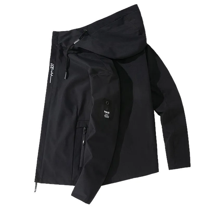 2025 Spring Men's Hooded Jacket - Youth Fashion Casual Sportswear