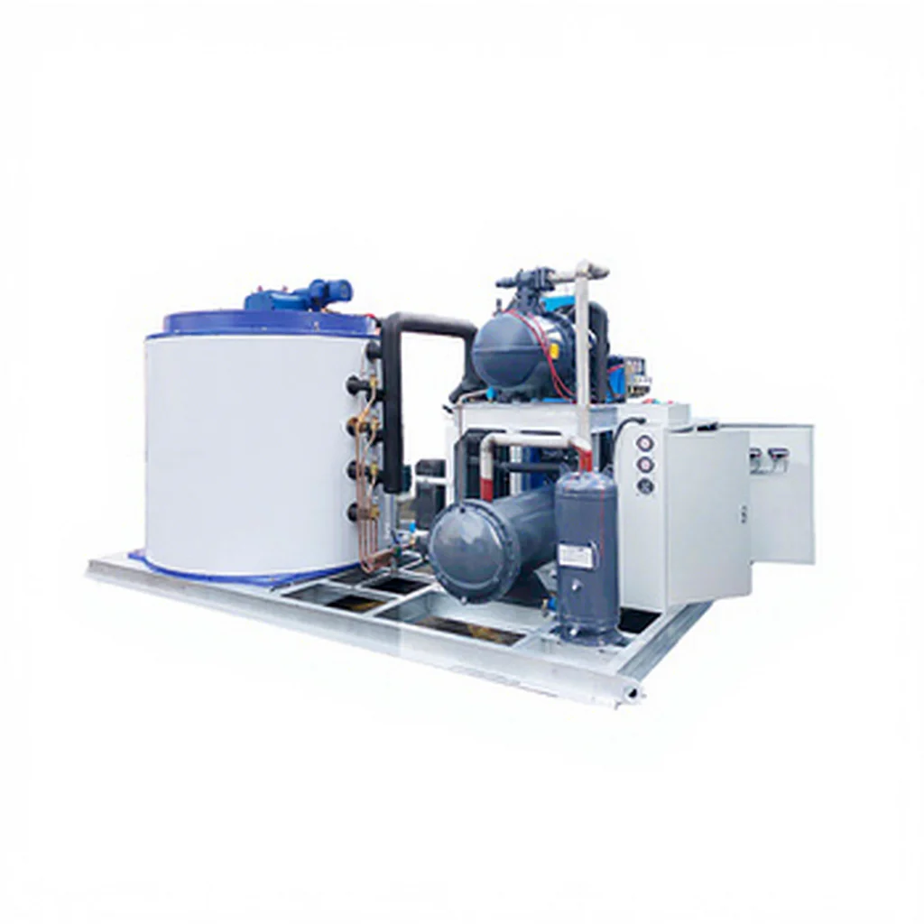 High Quality 15Tons 20ton 25ton 30ton Flake Ice Machine Water Cooling Condenser