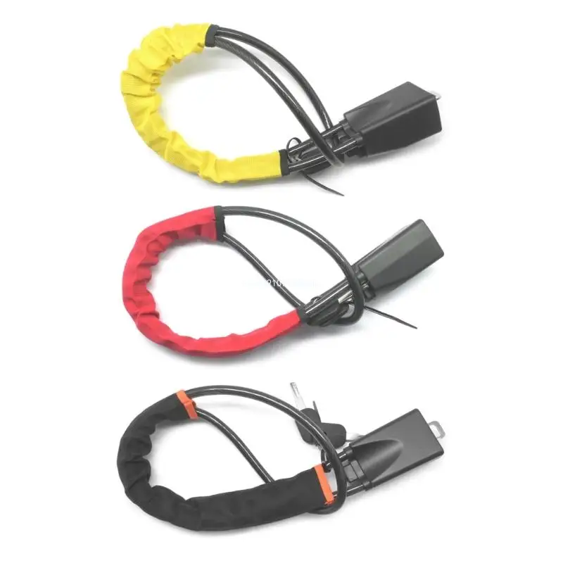 

Car Device Steering Wheel Lock Belt Locks Anti Theft Prevention with 2 Keys Dropship