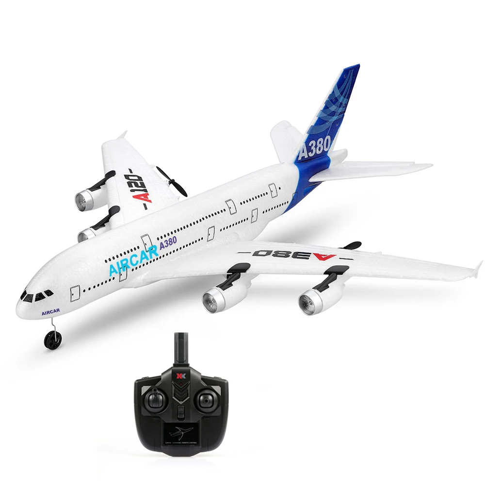 

Wltoys XK A120 Airbus A380 Model Plane 3CH EPP 2.4G Remote Control Airplane Fixed-wing RTF Toy