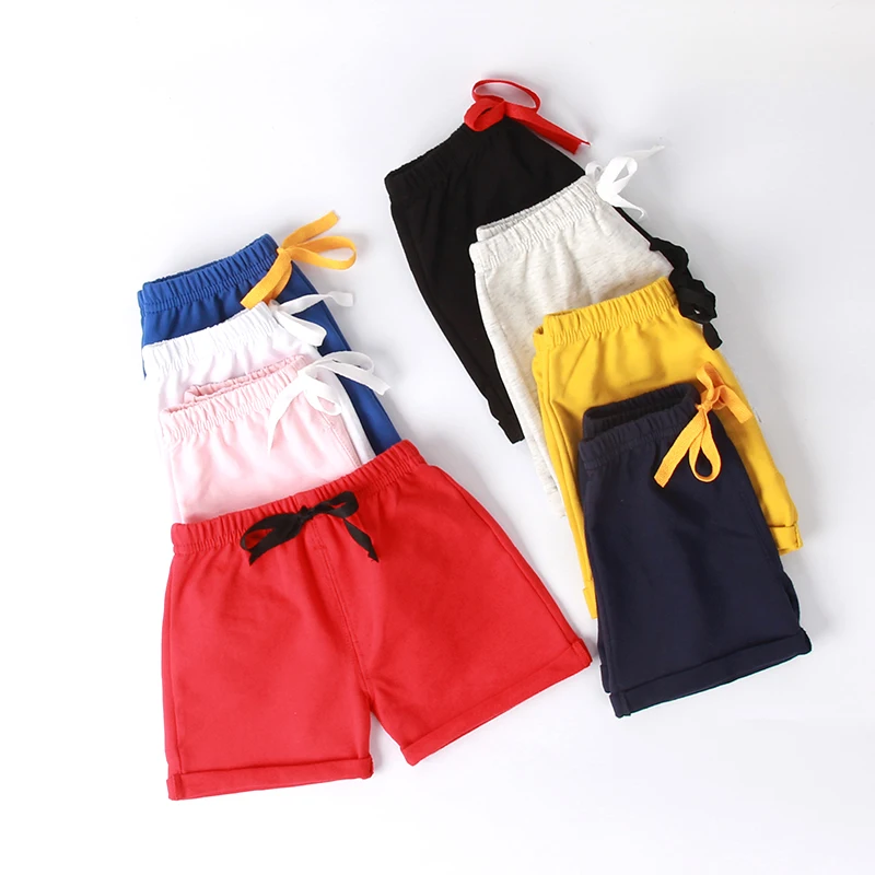 New Summer Baby Boys Girls Pants Cotton Toddler Boy Shorts Casual Cute Shorts for Baby Solid Color Kids Short Pants Toddler