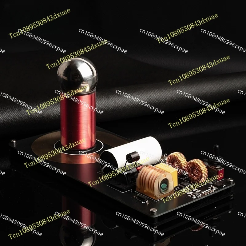 Spark gap Tesla coil kit DIY technology to make wireless transmission lights, arcing and arc spraying.