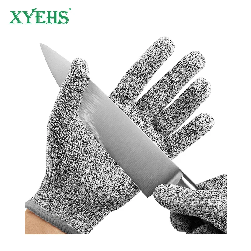 

XYEHS 12 Pairs / 24 Pcs Level 5 Cut Resistant Gloves HPPE Anti-Cut Wear-Resistant Anti-Slip for Glass Processing Woodwork