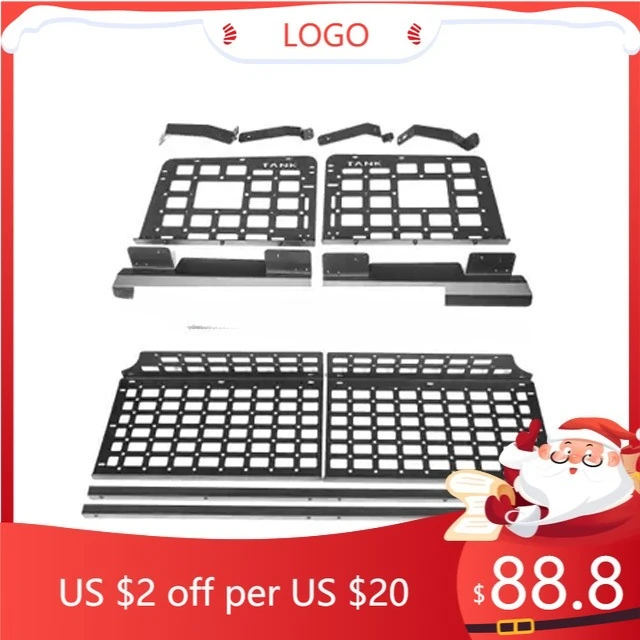 

STLF New Arrival Aluminum 3Pcs Trunk Luggage Cargo Carrier Storage Shelf Rack for GWM Tank 300Hi4-T Accessories
