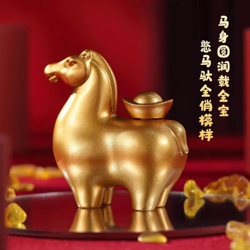 Brass Money Box Ornament, A Rotating Treasure Chest, Perfect As A New Year Or Spring Festival Gift, A Stress-Relieving Hand-Held