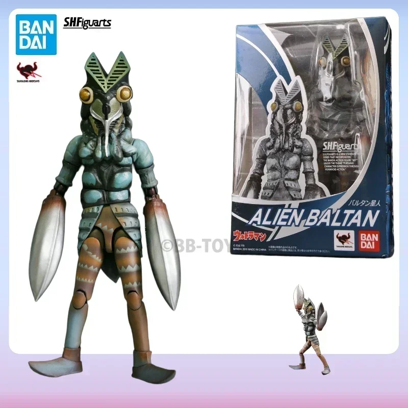 In Stock Bandai SHF Alien Baltan-seijin Joints Movable Anime Action Figure Finished Toys Collectible Original Box Ornaments