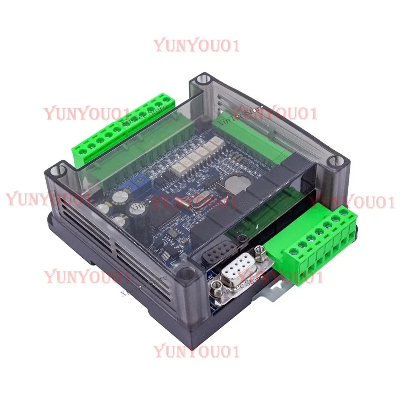 fx3u-14mr-14mt-plc-industrial-control-board-8-in-6-out-anolog-6ad-2da-modbus-rs485-rtc-case-included-relay-transistor-board