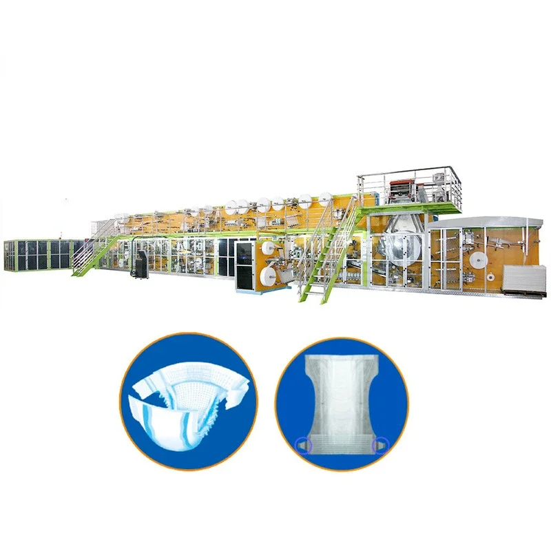 2022 Low Price Fully Automatic Baby Diaper Making Machine Diaper Production Line Economic Sanitary Napkin Pads Making Machine