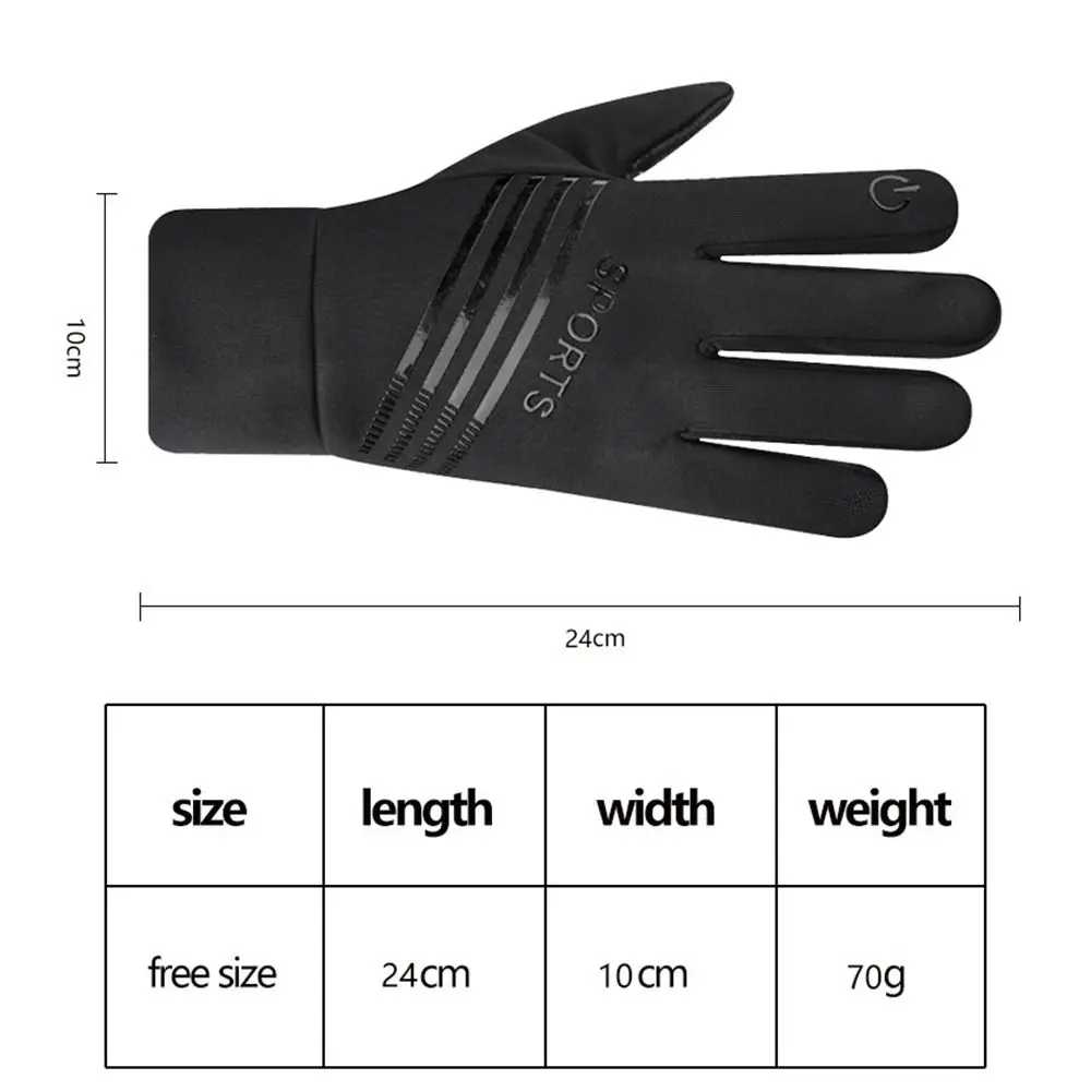 Fashion Warm Mittens Winter Glove Windproof Skin-friendly Full Finger Gloves Non-slip Waterproof Cycling Gloves Sports