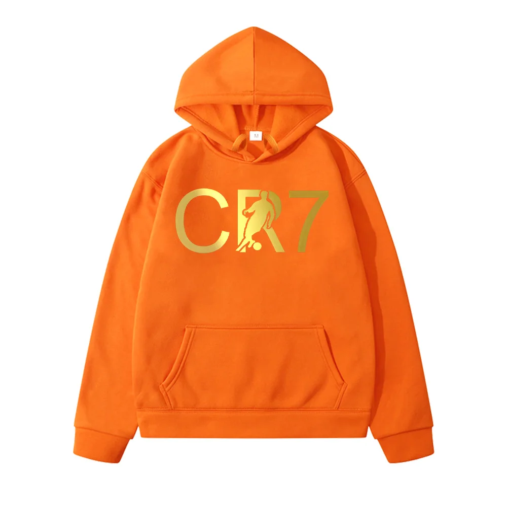 Football Fan CR7 Hoodie Loose Windproof Sweatshirt Boy Clothes Y2k Sudadera  Autumn Winter Pullover Kid Clothes Cool Girl Hoody