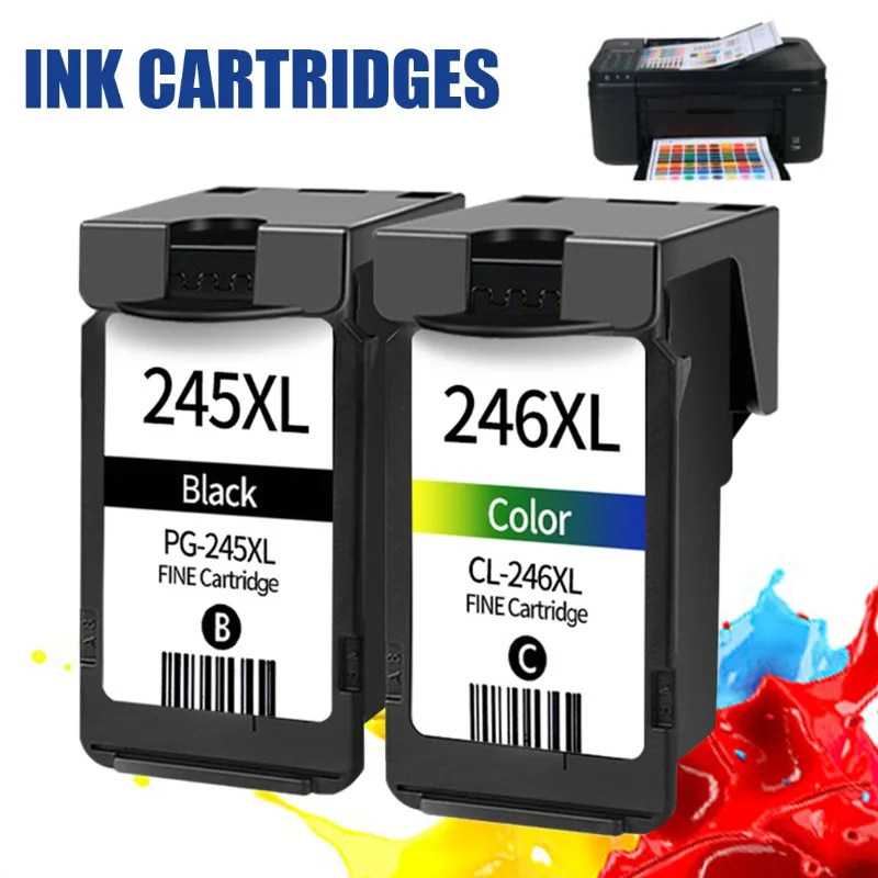 PG-245 XL/CL-246 XL Ink Cartridge For Canon PIXMA MG2920 2420 2922 2520 MX492 For MG2420/iP2820/MG2924/MX492/MG2920/MG2520