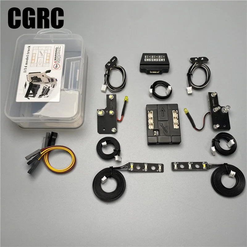 

Model Upgrade Simulation Control Light Group for 1/14 Tamiya RC Truck Trailer Tipper Iveco Car DIY Parts